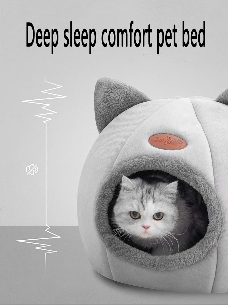 Nova Cama de Inverno para Gatos – Super Aconchegante tipo Toca | Para Gatos e Cães Pequenos
