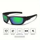 2 Óculos Esportivos Fashion com Lentes Polarizadas – Estilo Futurista para Homens e Mulheres, Ideal para Ciclismo, Pesca, Trilhas e Golfe