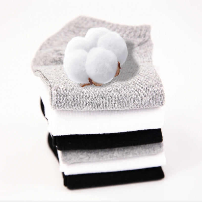 Kit com 12 Pares de Meias Masculinas Curtas Tipo Sapatilha – Leves, Respiráveis e com Algodão