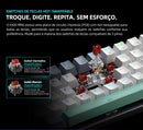Teclado Mecânico Mini Machenike K500-B61 60% – Layout ABNT2, RGB, Hot-Swappable, NKRO, Com Fio para PC Gamer