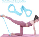 Faixa Elástica de Treinamento 8 Shape | Banda de Resistência para Braço, Costas e Ombros | Yoga, Pilates e Fisioterapia
