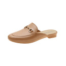 Tamanco Mule Feminino Estilo Fashion – Verão, Salto Baixo, Modelo Aberto Tipo Half Slipper, Confortável e Elegante