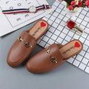Tamanco Mule Feminino Estilo Fashion – Verão, Salto Baixo, Modelo Aberto Tipo Half Slipper, Confortável e Elegante