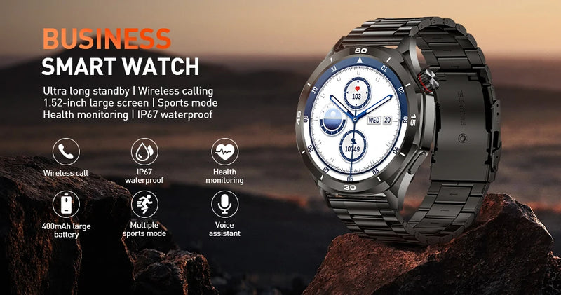 Relógio Smartwatch LIGE Feminino – Tela Full Touch, Chamadas via Bluetooth, à Prova d'Água, Monitoramento Fitness