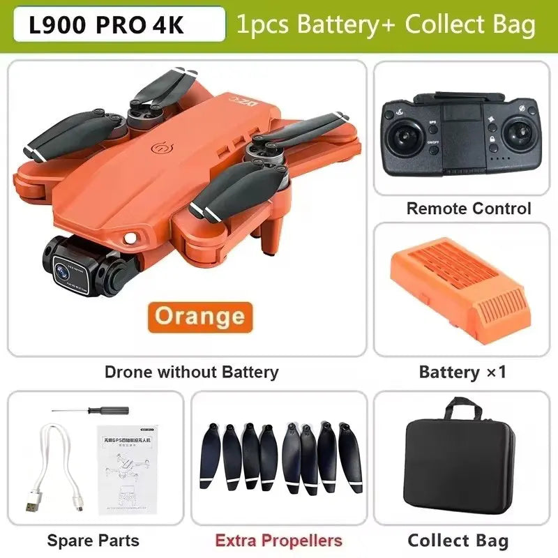 L900 Pro SE MAX GPS Drone Profissional 4K | Câmera Dupla HD | 5G Wi-Fi | Motor Brushless | Evita Obstáculos 360°
