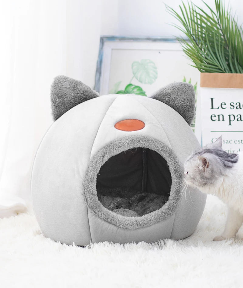 Nova Cama de Inverno para Gatos – Super Aconchegante tipo Toca | Para Gatos e Cães Pequenos