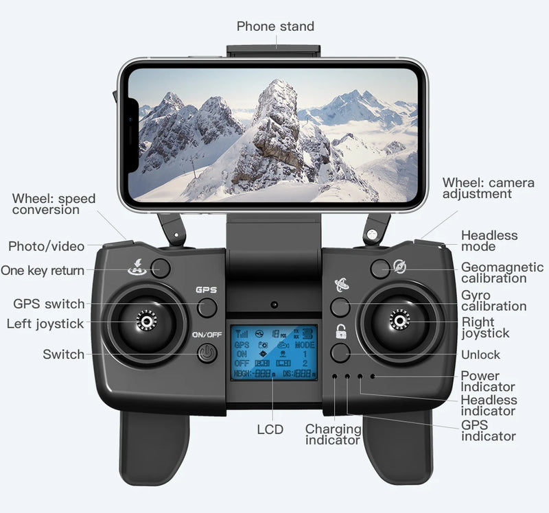 L900 Pro SE MAX GPS Drone Profissional 4K | Câmera Dupla HD | 5G Wi-Fi | Motor Brushless | Evita Obstáculos 360°