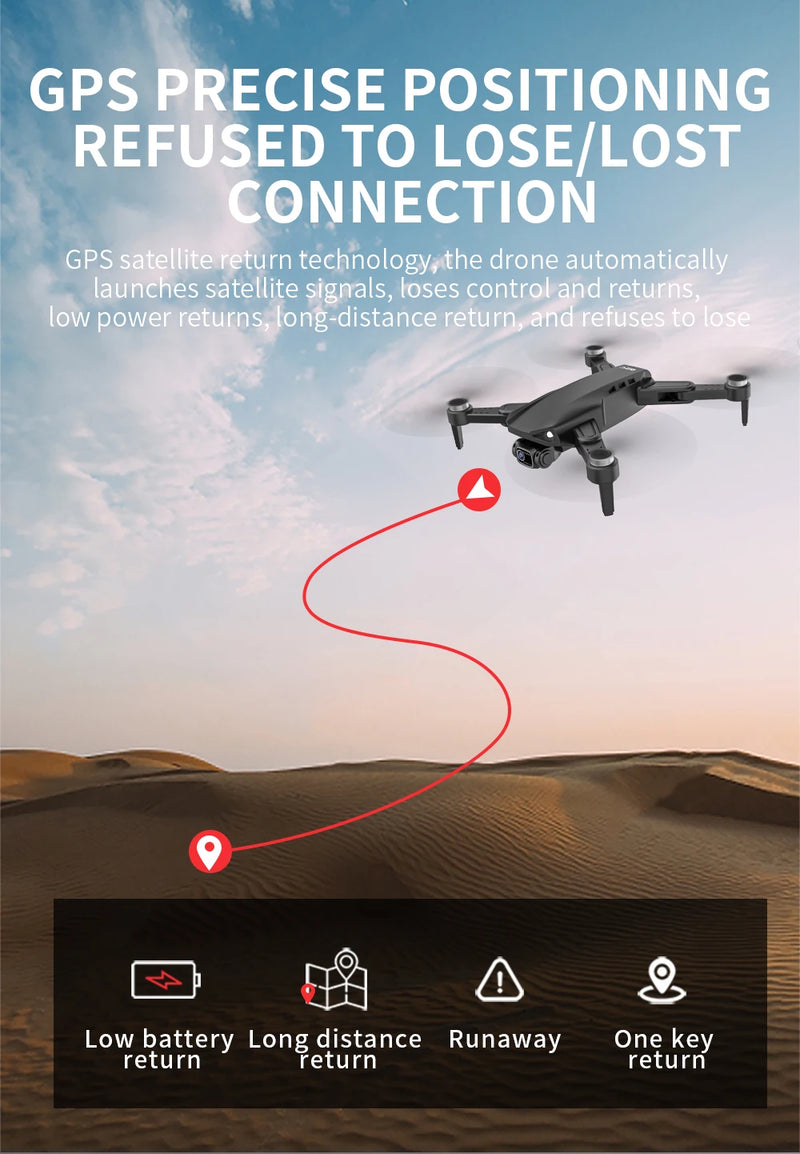 L900 Pro SE MAX GPS Drone Profissional 4K | Câmera Dupla HD | 5G Wi-Fi | Motor Brushless | Evita Obstáculos 360°