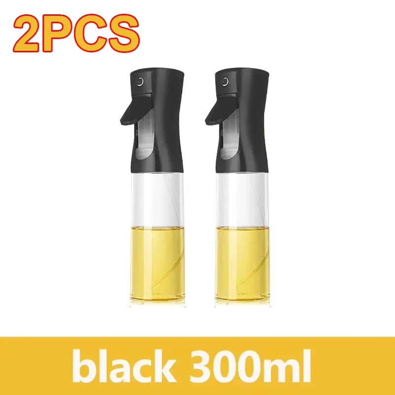 Borrifador de Óleo 200/300/500ml para Cozinha – Ideal para Azeite, Vinagre, Churrasco e Culinária – Frasco Reutilizável com Pincel de Óleo