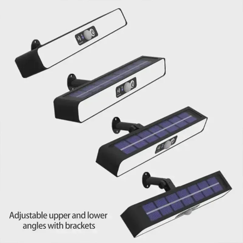 Luminária de Parede Solar LED para Área Externa – Recarregável com Sensor de Presença, Ideal para Jardim, Garagem, Terraço e Portão